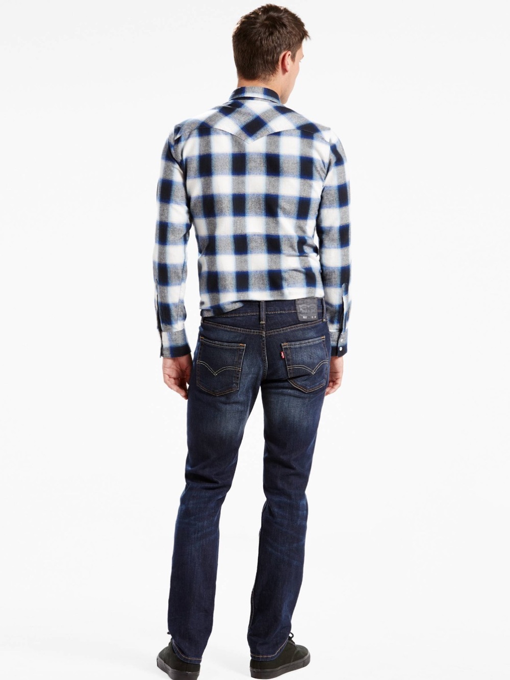 Levi's Men 511 32 FLARE HOLE Indigo Slim Straight Jeans STRETCHY BLUE DISTRESSED
